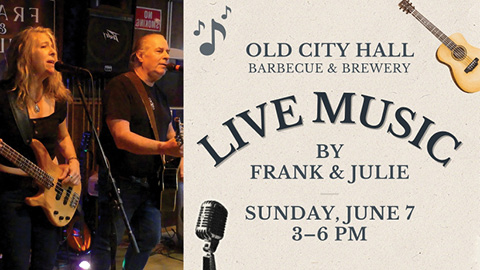 frank julie old city hall bbq brewery 6.7.2026
