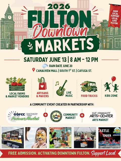 fulton downtown arts market cny arts center 6.13.2026