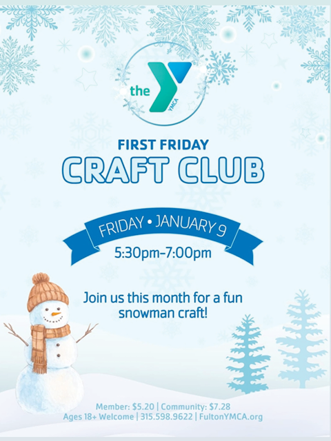 fulton ymca first friday craft club 1.9.2026
