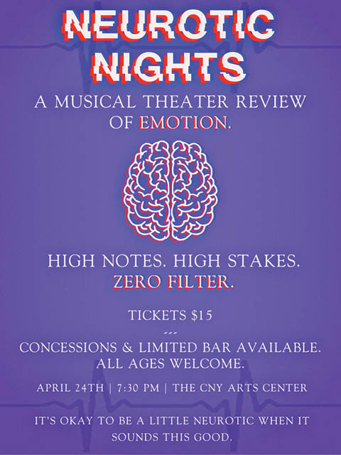 neurotic nights cny community arts center 4.24.2026