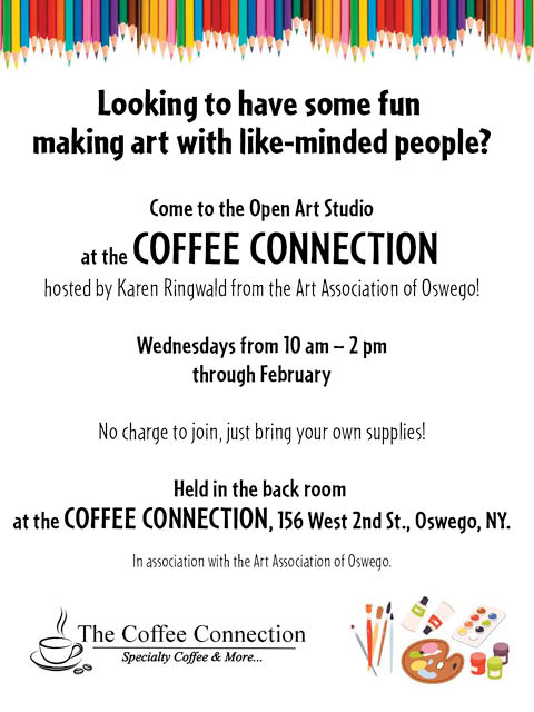 open art studio coffee connection aao 2026