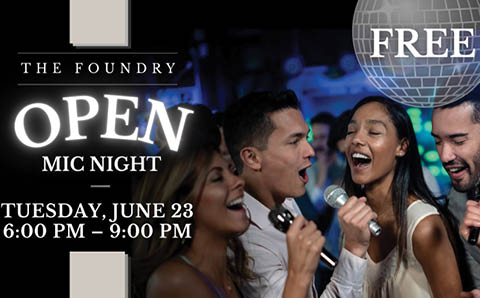 open mic night the foundry 6.23.2026