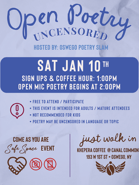 open poetry uncensored khepera coffee 1.10.2026