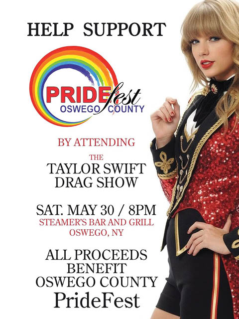 oswego county pride fest fundraiser drag show steamers 5.30.2026