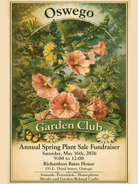 oswego garden club plant sale rbh house museum 5.16.2026