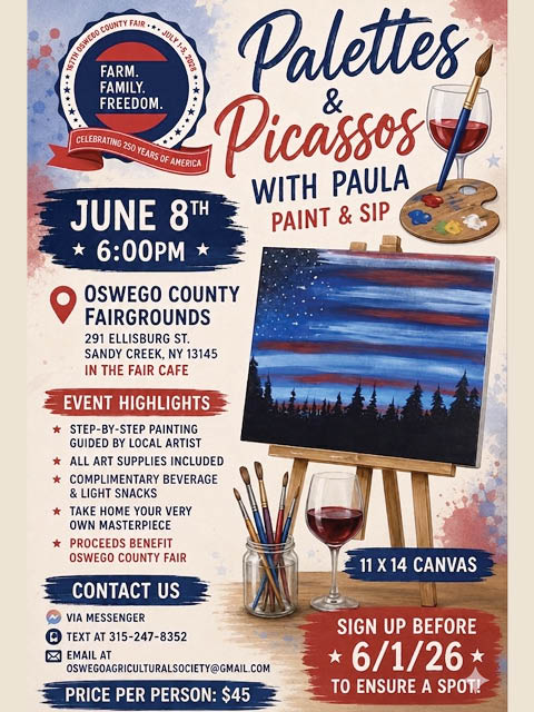 palettes picassos paint sip sandy creek county fairgrounds 6.8.2026