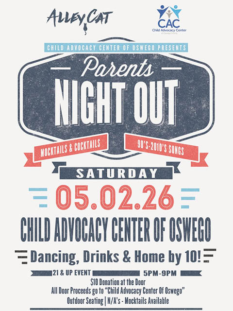 parents night out cac oswego alley cat club 5.2.2026