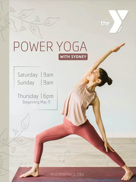 power yoga sydney fulton ymca saturday sunday thursday 2026