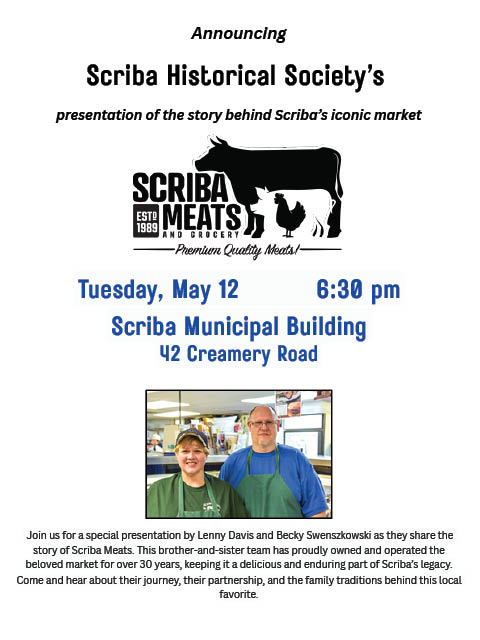 scriba historical society scriba meats municipal building 5.12.2026