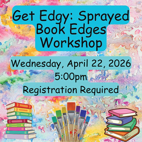 sprayed book edges workshop fulton library 4.22.2026