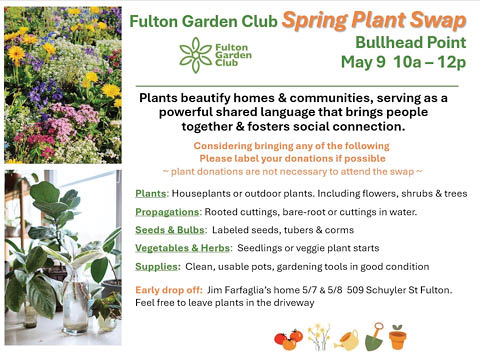 spring plant swap fulton garden club bullhead point 5.9.2026