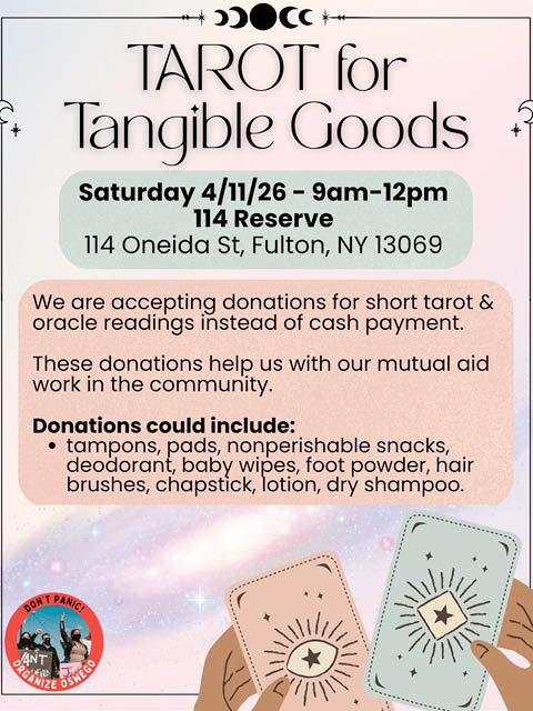 tarot for tangible goods organize oswego 114 reserve 4.11.2026
