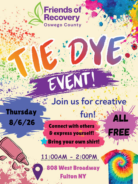 tie dye friends recovery 8.6.2026