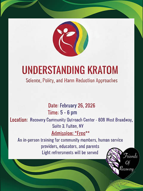understanding kratom friends recovery oswego county 2.26.2026