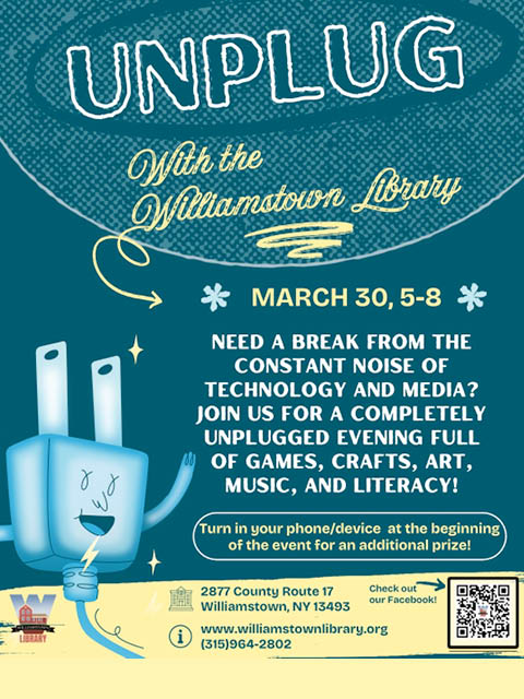 unplug with williamstown library 3.30.2026