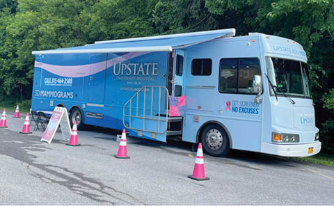upstate hospital mobile breast health screenings oswego county hannibal phoenix pulaski oswego fulton 2026