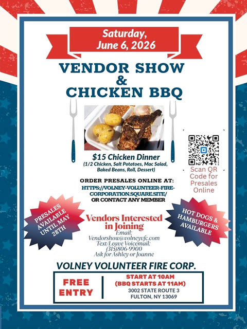 volney vfd vendor show chicken bbq 6.6.26