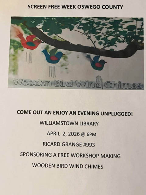 wind chime making class williamstown library 4.2.2026