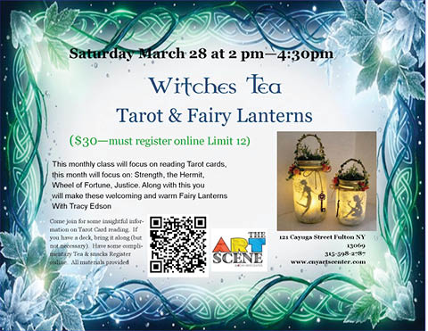 witches tea tarot cny art center fulton 3.28.2026
