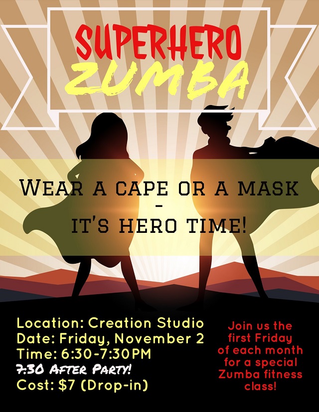 Creation Studio Zumba Super Hero Party
