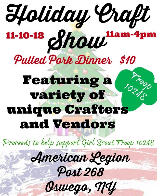 Holiday Craft show benefit GS Troop 10248