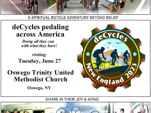 Teens Cycling Across the Country in Oswego June 27th