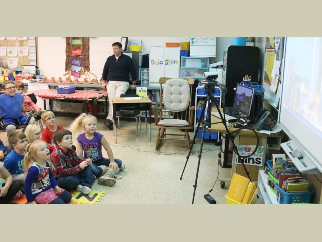 New Haven 1st Graders Blast Off Into Space During Videoconference