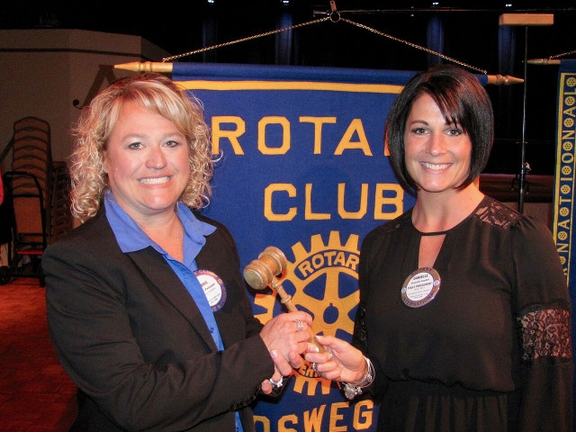 2017 Changing of the Guard at Oswego Rotary