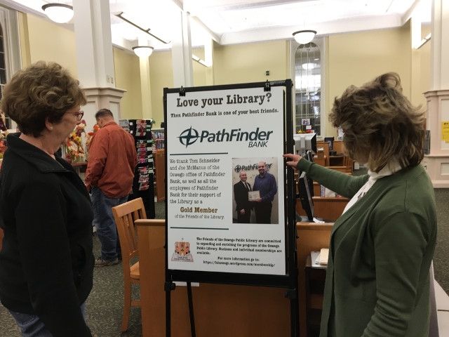 Pathfinder Bank is Featured Gold Business Member at Oswego Library