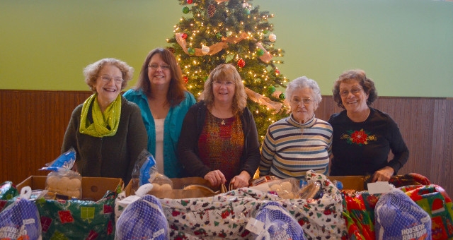 Ladies Ancient Order of Hibernians Makes Food Donations for Holidays