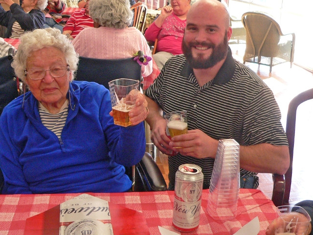Eagle Beverage Makes a Stop at St. Luke for an Octoberfest Celebration