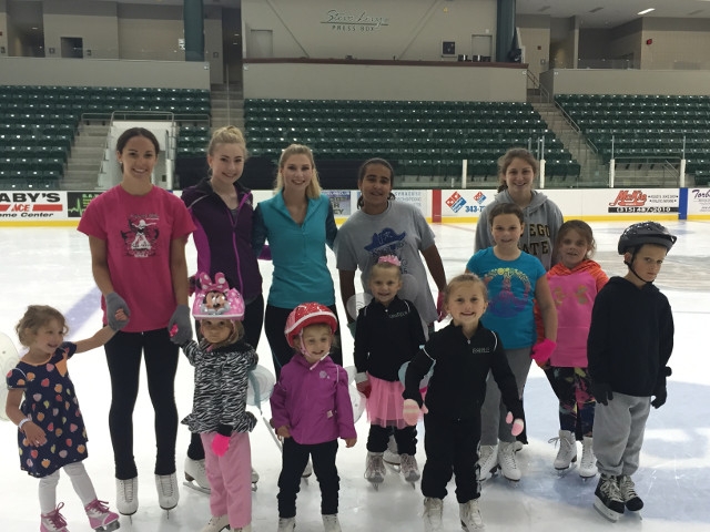 Skaters from Oswego Figure Skating Club Test in Ithaca