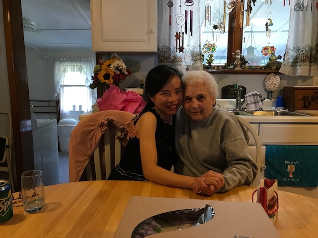 SUNY Student Visits Her "Nana" in Oswego