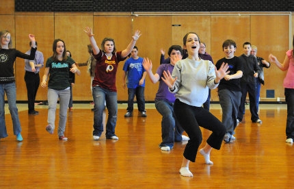 Middle schoolers experience college life for a day