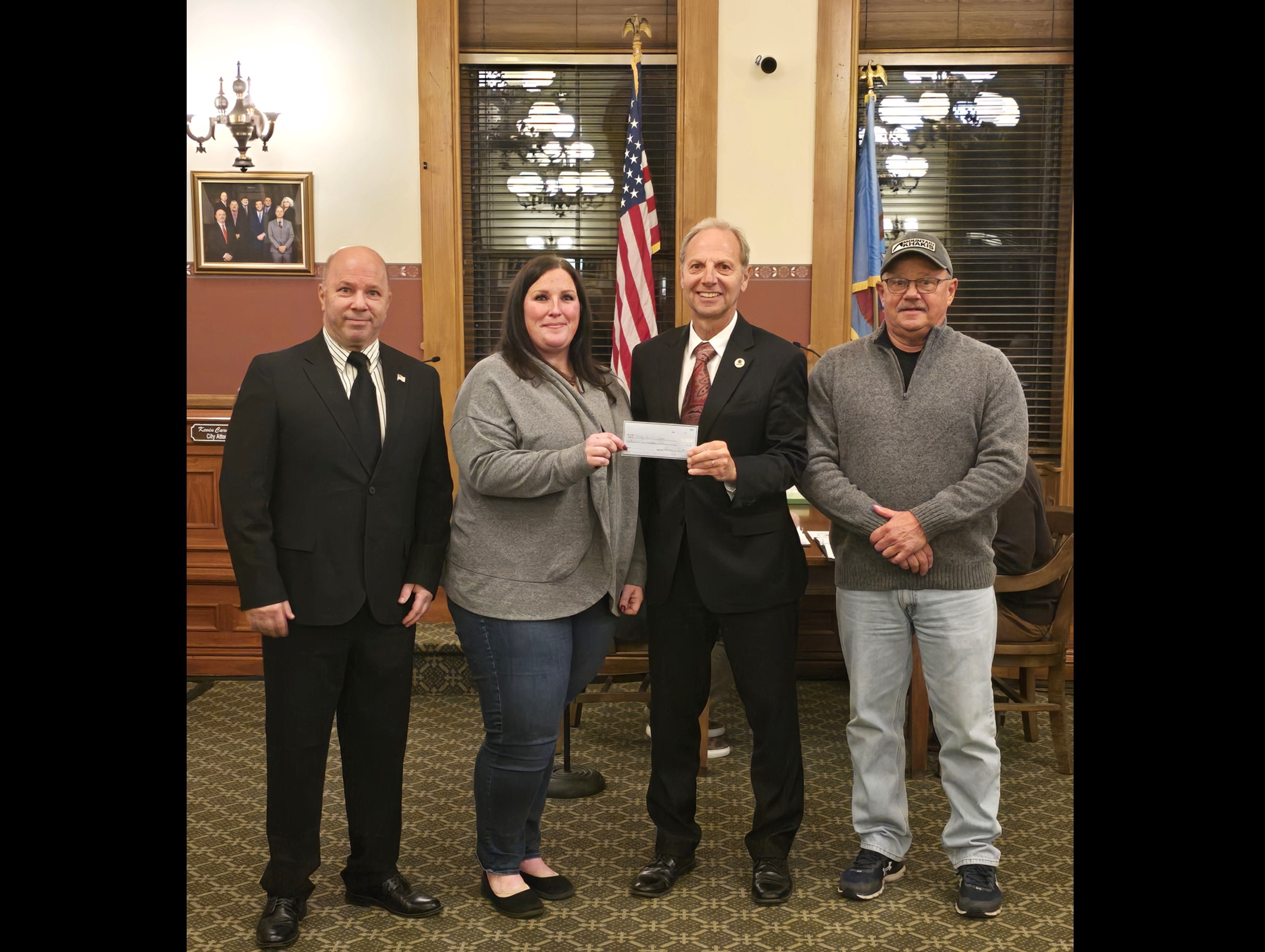 Laborers Local 633 Donates to Oswego City Animal Shelter