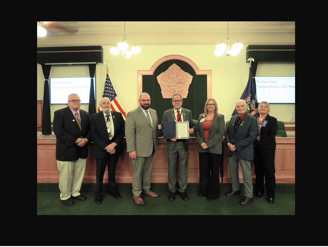 Oswego County Recognizes National Donate Life Month