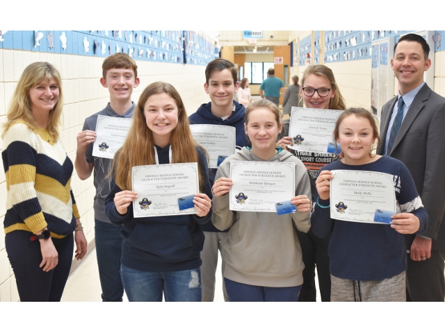 Oswego Middle School Announces January Character All-Stars