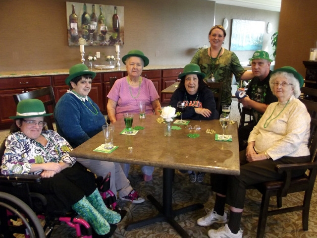 Morningstar Residents Celebrate 2016 St. Patrick's Day
