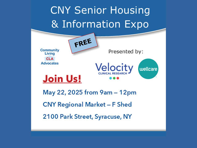 Free - CNY Senior Housing &amp; Information Expo Set for May 22 at CNY Regional Market