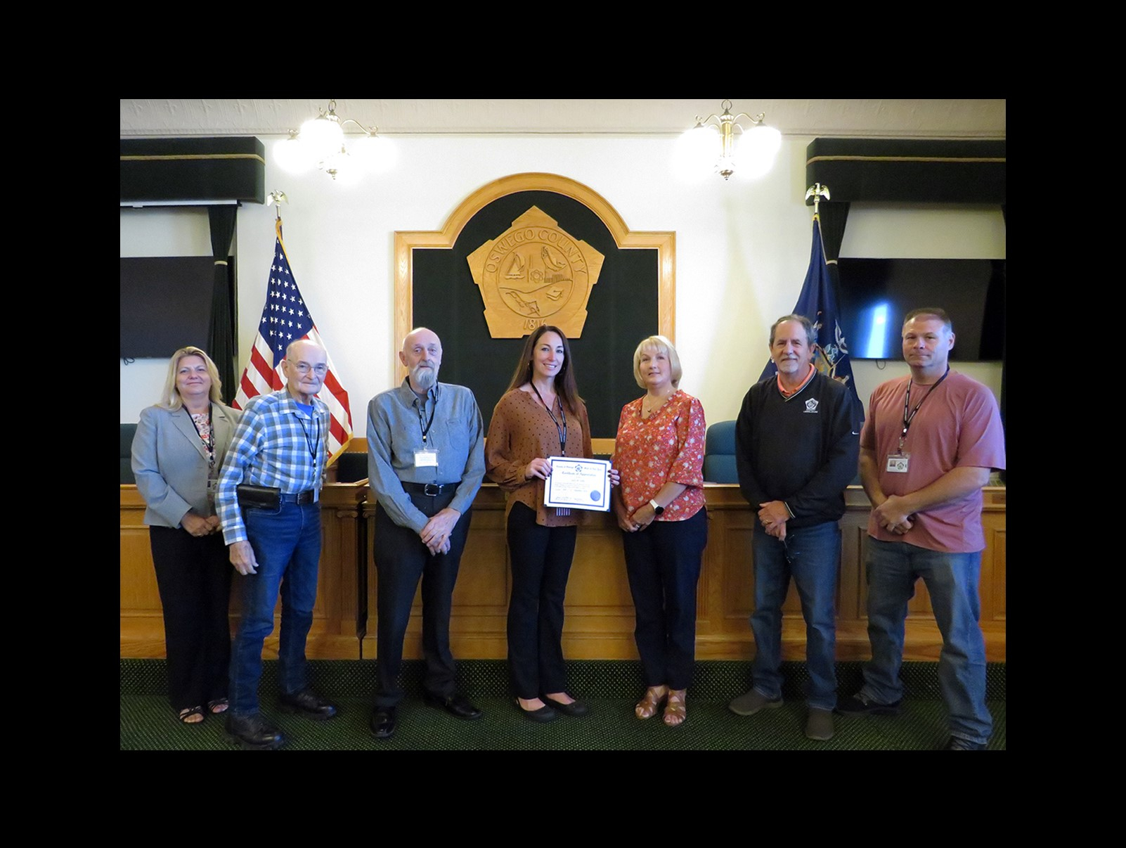 Oswego County Recognizes Teifke for 10 Year of Service