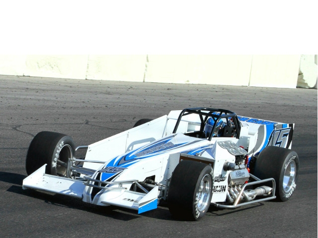 Michael Muldoon’s Oswego Supermodified at Motorsports Expo