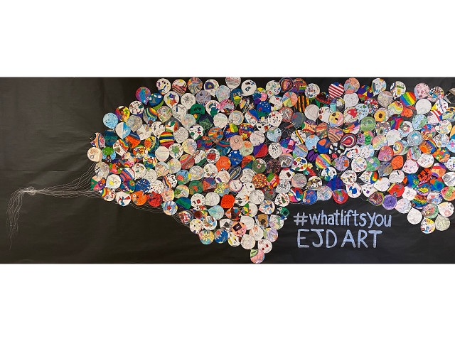 EJD Middle School Students Create Uplifting Art Project