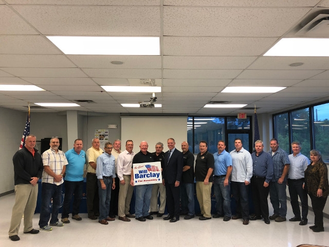 Central and Northern New York Building and Construction Trades Council Endorses Barclay
