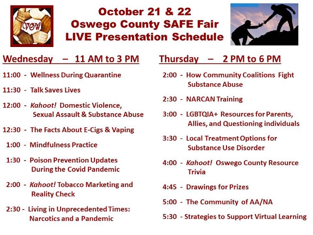 SAFE Fair Schedule of Live Presentations and More