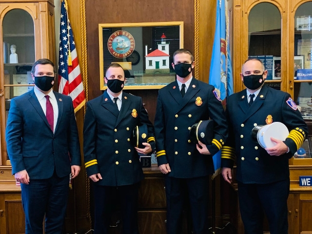 Mayor Barlow Announces Two Promotions at Oswego Fire Department
