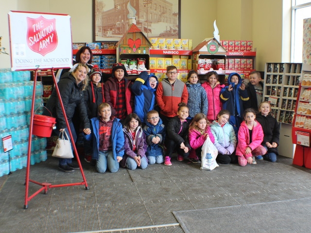 Lanigan Elementary 2nd Graders Help Catholic Charities of Oswego County