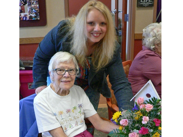St. Francis Commons Residents Practice the Art of Floral Design