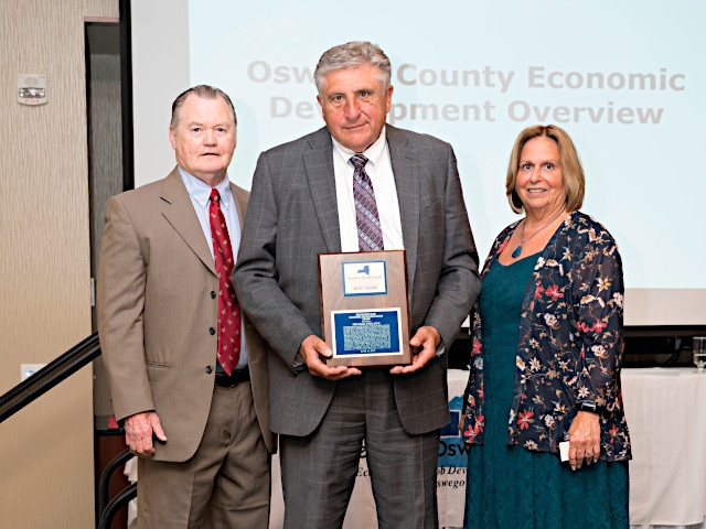 Operation Oswego County Presents Award to Michael Pollock