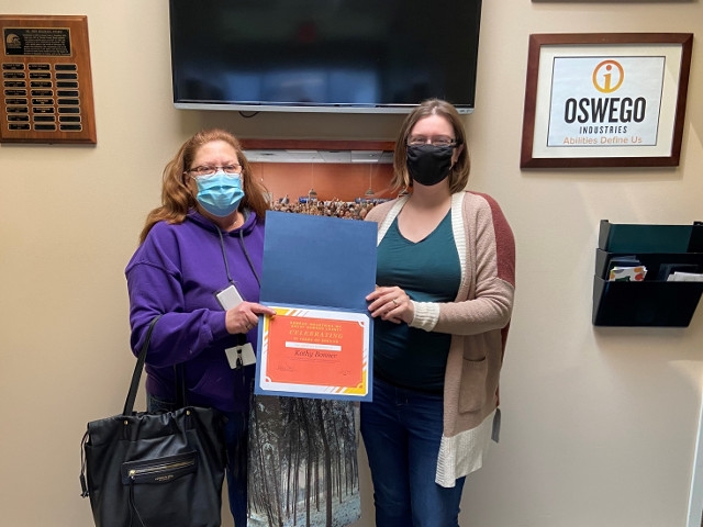 Oswego Industries Celebrates Employee’s 30-Year Milestone