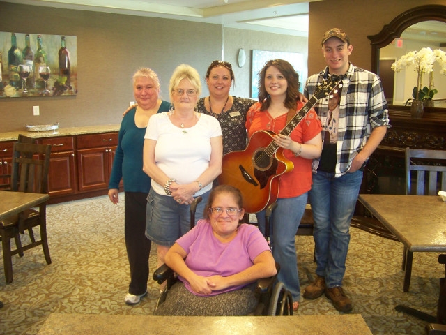 Sophie Woods Brings Music to Residents of The Gardens